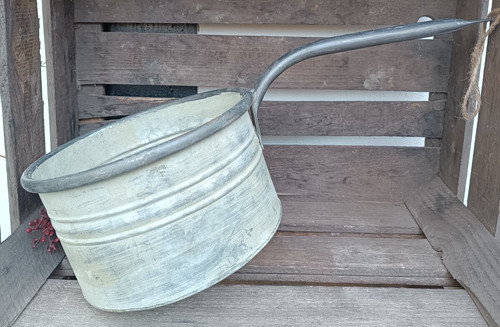 Grosser zink topf zum - ,