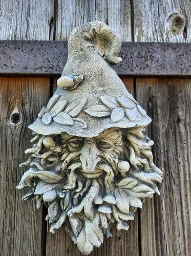 Steinfigur greenman wand - greenman,,