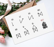 Weihnachtskarte Haus vom