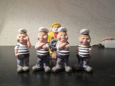 5 x Deko Figur Matrose Seemann