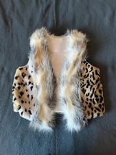 Weste fell animal - weste, leopard