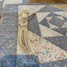 Samischess Vollhorn Arbeitsmesser von Thore Sunna Nordschweden Verzierungen Neu