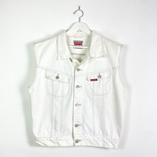 Vintage jeans weste l - vintage,