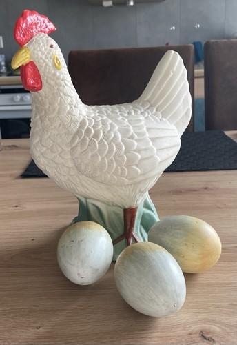 Deko huhn mit eiern - mit, |