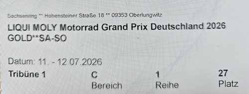 Motogp gold tickets - 2x, gold-tickets