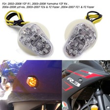 LED Motorrad Mini Blinker Verkleidungsblinker Für Yamaha YZF R1 R6 FZ1 E-Geprüft