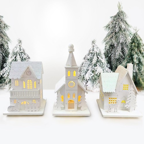 Weihnachtsdorfset holz - weihnachtsdorfset,