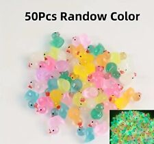 50 Stück Mini Enten Harz Bunt