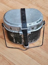 Wehrmacht WK2 Essgeschirr Kochgeschirr 100% Original Dachbodenfund mit Packrieme