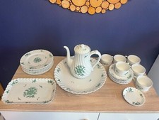 Alt HAVILAND Limoges - Torse Camaieu vert - Teeservice -  6 Personen - 22 Teile