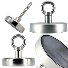 Bergemagnet Magnetangeln Angel Magnete 80 Kg bis 130 Kg Topfmagnet Öse Fischen