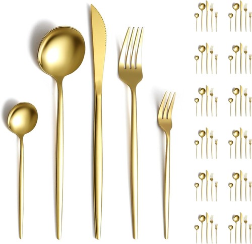 Teilig edelstahl besteckset - teilig,