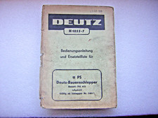alte Deutz Bedienungsanleitung