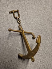 Stockanker Maritim mit Schäkel Messing Deko Wandschmuck