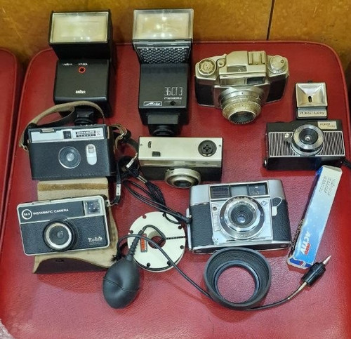 Konvolut kameras fotoapparate - kameras,