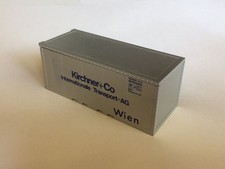 Wiking Glattwand-Container 20ft Kirchner&Co silber lack Grundfarbe altweiß (531)