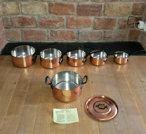 5er set kupfer - set, töpfe