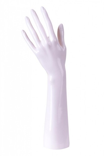 Damenhand weiß glänzend