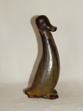 Rudi Stahl stehende ENTE formreduzierte 24 cm grosse Keramik - Figur Laufglasur