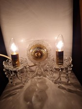 Wandlampe Kristallbehang 