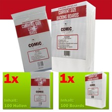 Comic Concept Sparpaket 100x Current Size Bags (+Lasche) +Current Boards