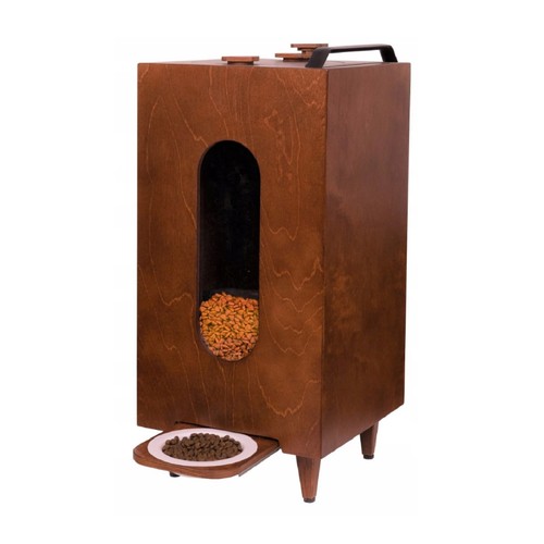 Trockenfutterspender braun 20l - trockenfutterspender,