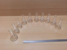 10x Erlenmeyerkolben 100ml, Logo Rasotherm Jenaer Glas,  enghalsig