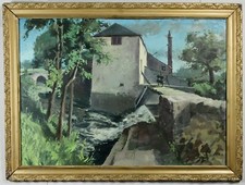 Ölgemälde Gemälde Stadt