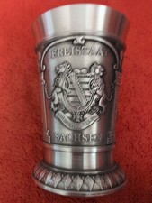 Zinnbecher Freistaat Sachsen