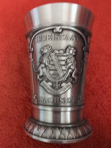 Zinnbecher freistaat sachsen - zinnbecher,