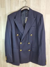 Polo Ralph Lauren Herren Iconic Navy Zweireiher Wolle Navy Blazer 46 Regular
