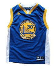 Adidas Stephen Curry Golden State Warriors NBA Jersey Trikot blau YOUTH KINDER M