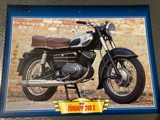 MOTORRAD STECKKARTE ZUNDAPP