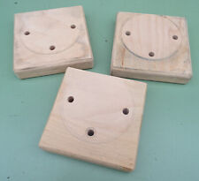 Untersatz Platte 18x18x4cm Buche Multiplex für Schraubstock Parallelschraubstock