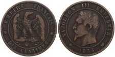 Frankreich - France 10 Dix Centimes - Napoleon III - verschiedene Jahrgänge