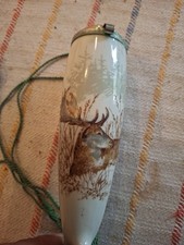 PORZELLANPFEIFE - PFEIFE - PORZELLAN - HIRSCH JAGD MOTIV ca. 60 cm  SIEHE BILDER