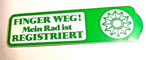 Aufkleber finger weg fahrrad - weg,