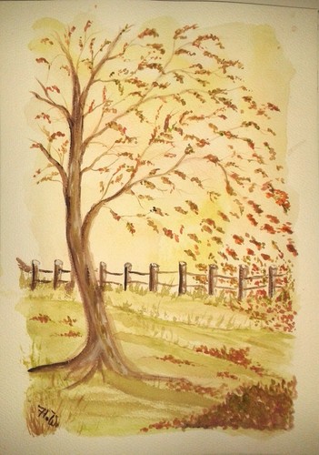 Original gemälde aquarell - original,