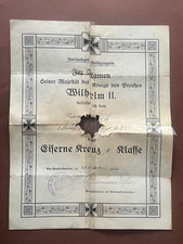Urkunde Deutsches Reich 1916