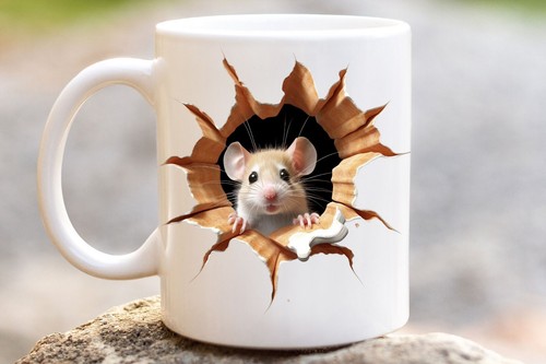 Niedliche maus tasse - maus,