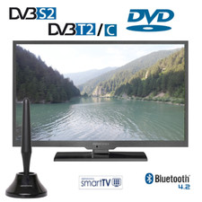 Alphatronics SL-22 DSBI+ sp Smart LED TV 55cm, Triple Tuner, DVD Player 12/230V