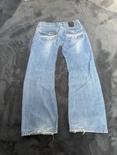 Rock Revival Vintage Herren Jeans 32 Hellblau Straight Baggy Fit