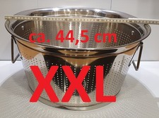 XXL Sieb 44,5cm Edelstahl rostfrei Reissieb Abtropfgestell Seiher Ü589