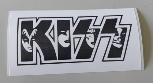 Kiss aufkleber glam metal - glam,