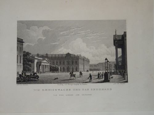 Gravur vue palais koenigswache - vue,