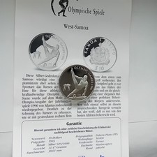 Samoa 10$ Tala 1993 PP Turner Seitpferd Silbermünze 31,47g 925 Silber+Zertifikat