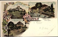 Litho Lengfeld Otzberg im Odenwald, Gasthaus zum Weiler Zipfen,... - 10344733