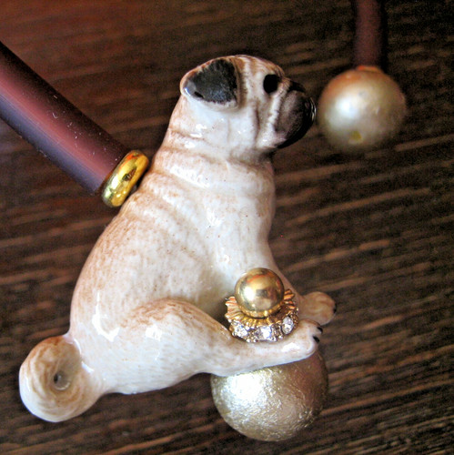 Mops anhänger collier - mops,