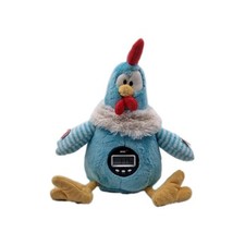 NICI Huhn Hahn blau Interaktiver Wecker Höhe 32 cm Stofftier Good Morning Buddy