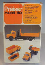 Preiser H0 Bausatz Nr. 1142 Mercedes Benz LA 1924 Wechselaufbau OVP #1731